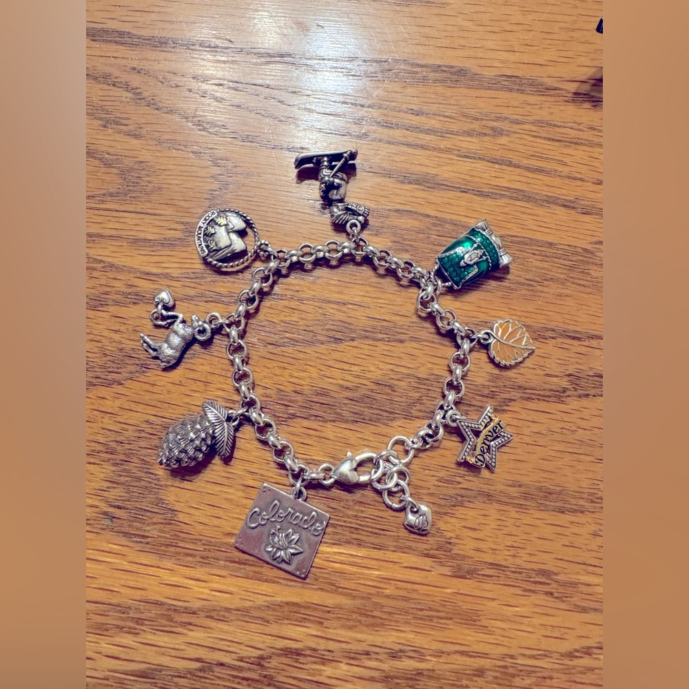 Brighton Colorado State Charm Bracelet
